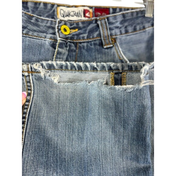 Vintage Quiksilver QuikJean Men’s Relaxed Fit Distressed Jeans 34x32 Y2K Skater - Picture 5 of 13